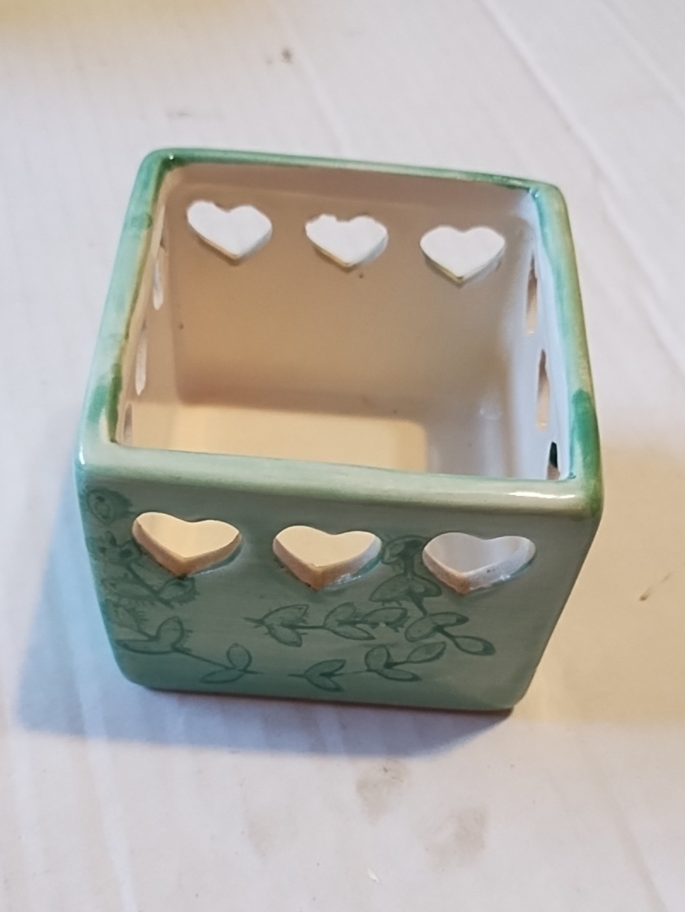 Decorative Glass and Ceramic Votive Set - Clear, Yellow, Light Green - Picture 8 of 16